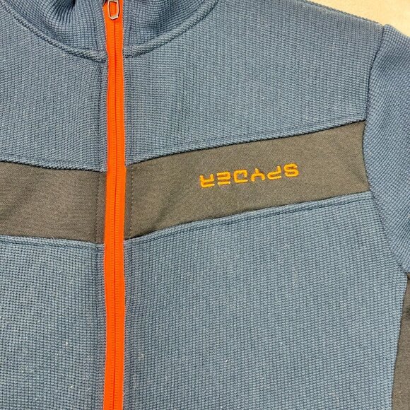 Spyder Jacket Full Zip Long Sleeve Blue Activewear Men's Size XXL (Logo ERROR) - Picture 4 of 12